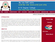Tablet Screenshot of bndegreecollege.com